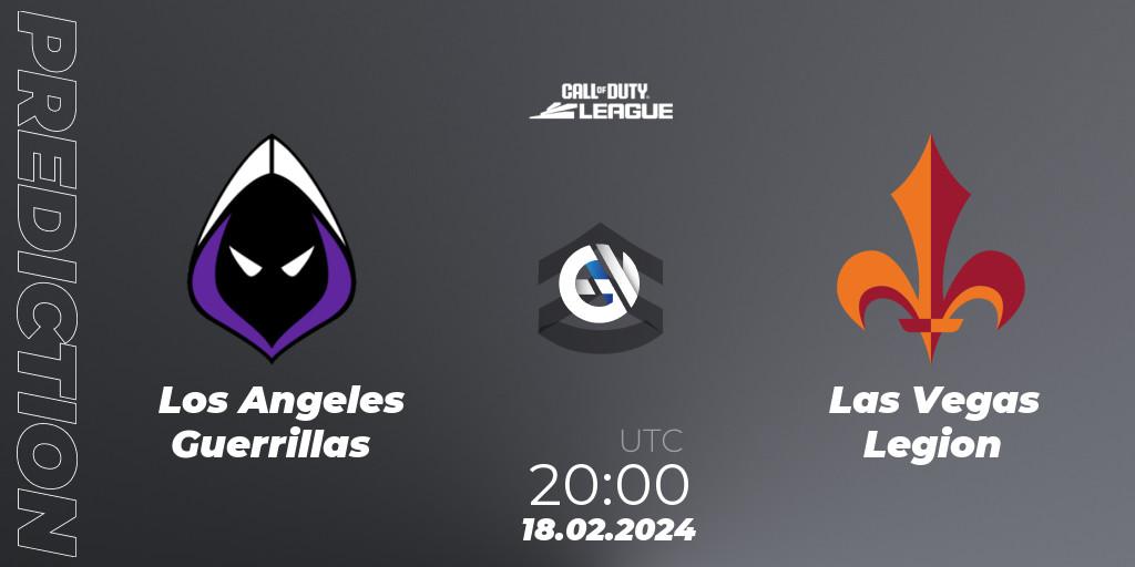 Los Angeles Guerrillas vs Las Vegas Legion: Match Prediction. 18.02.2024 at 20:00, Call of Duty, Call of Duty League 2024: Stage 2 Major Qualifiers