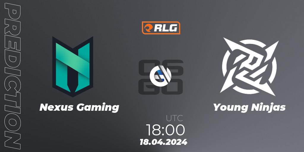 Nexus Gaming vs Young Ninjas: Match Prediction. 18.04.24, CS2 (CS:GO), RES European Series #2