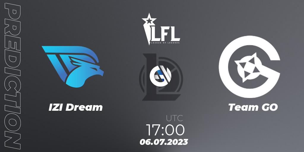 IZI Dream vs Team GO: Match Prediction. 06.07.2023 at 17:00, LoL, LFL Summer 2023 - Group Stage