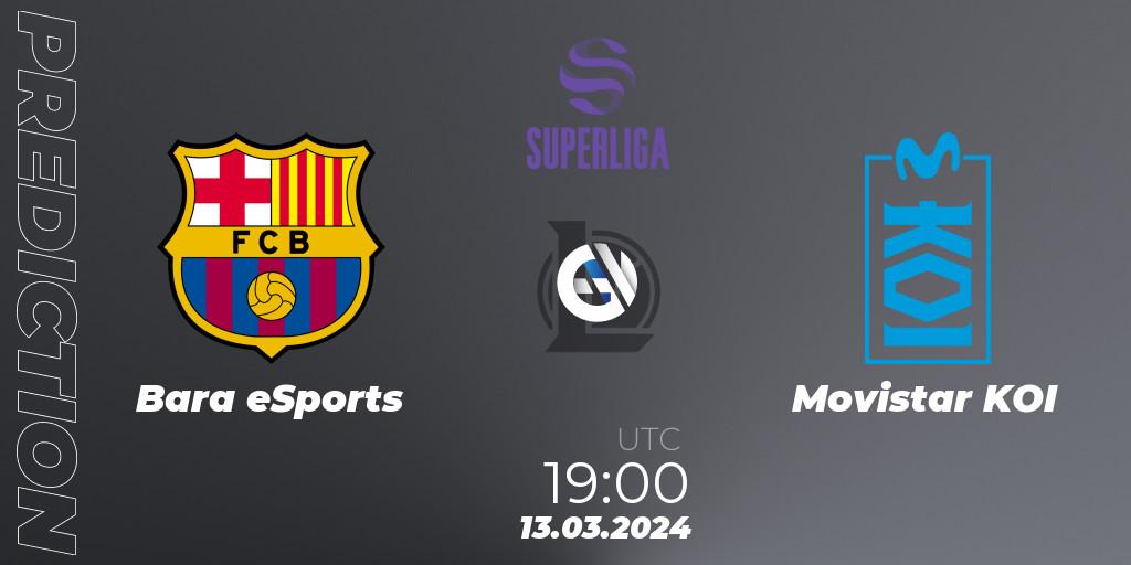 Barça eSports vs Movistar KOI: Match Prediction. 13.03.24, LoL, Superliga Spring 2024 - Group Stage