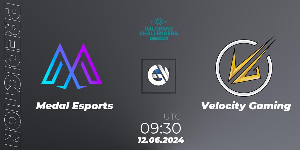 Medal Esports vs Velocity Gaming: Match Prediction. 12.06.2024 at 09:30, VALORANT, VALORANT Challengers 2024: South Asia - Split 2