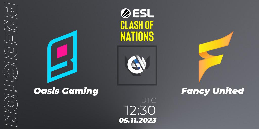 Oasis Gaming vs Fancy United: Match Prediction. 05.11.23, VALORANT, ESL Clash of Nations 2023 - SEA Closed Qualifier