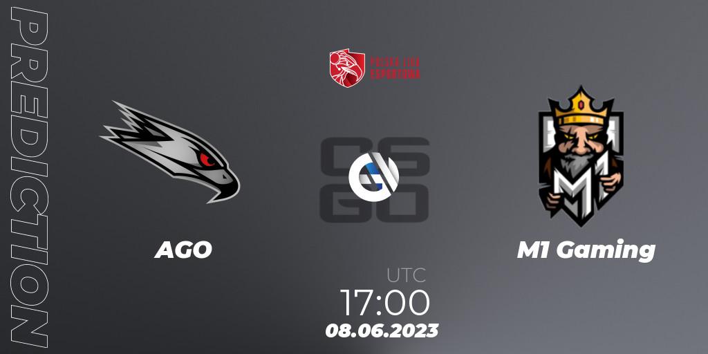 AGO vs M1 Gaming: Match Prediction. 08.06.2023 at 17:00, Counter-Strike (CS2), Polish Esports League 2023 Split 2