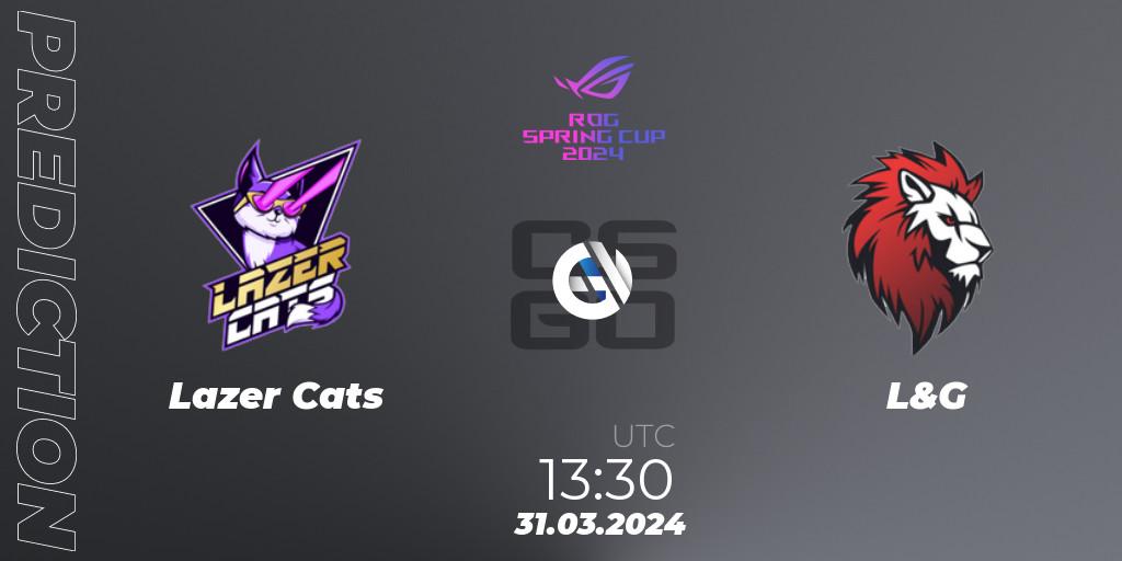 Lazer Cats vs L&G: Match Prediction. 31.03.24, CS2 (CS:GO), Gameinside.ua ROG Spring Cup 2024