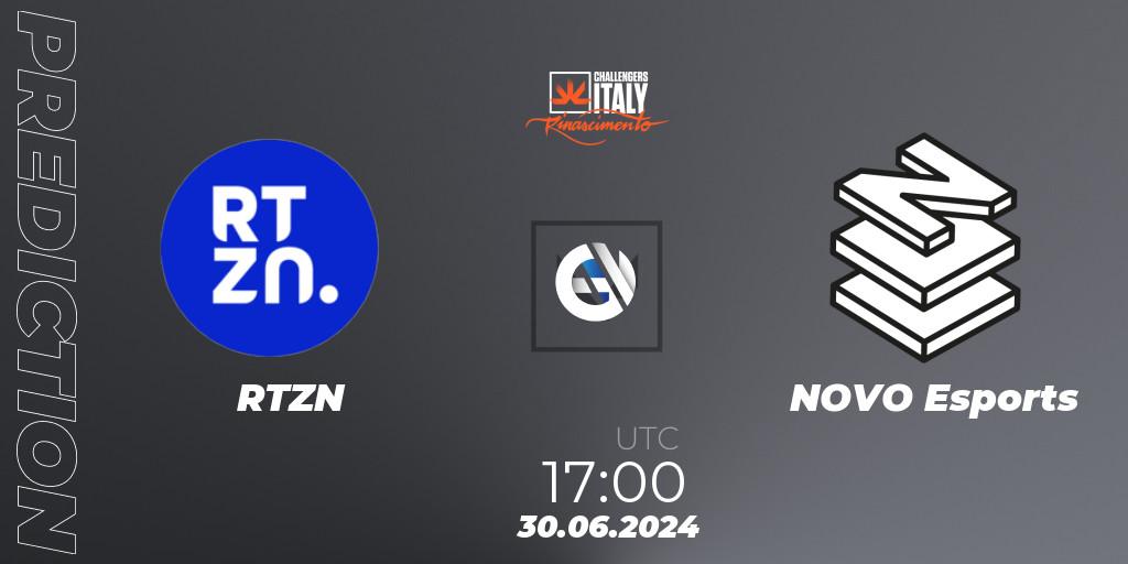 RTZN vs NOVO Esports: Match Prediction. 30.06.2024 at 17:00, VALORANT, VALORANT Challengers 2024 Italy: Rinascimento Split 2