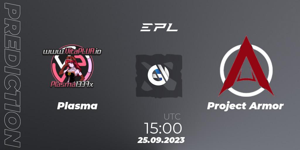 Plasma vs Project Armor: Match Prediction. 25.09.23, Dota 2, European Pro League Season 12