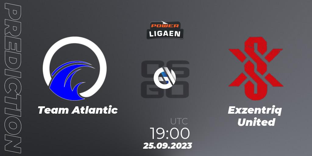 Team Atlantic vs Exzentriq United: Match Prediction. 25.09.2023 at 19:00, Counter-Strike (CS2), POWER Ligaen Season 24 Finals