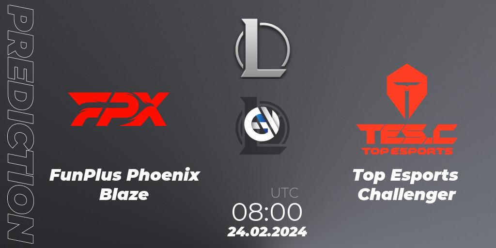 FunPlus Phoenix Blaze vs Top Esports Challenger: Match Prediction. 24.02.24, LoL, LDL 2024 - Stage 1