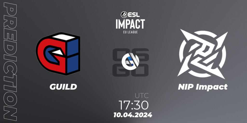 GUILD vs NIP Impact: Match Prediction. 10.04.24, CS2 (CS:GO), ESL Impact League Season 5: Europe