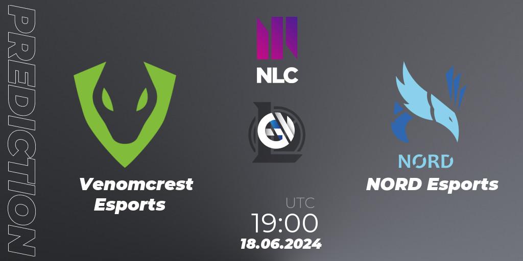 Venomcrest Esports vs NORD Esports: Match Prediction. 18.06.2024 at 19:00, LoL, NLC 1st Division Summer 2024