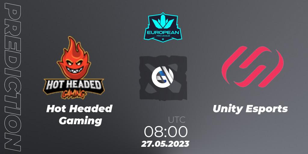 Hot Headed Gaming vs Unity Esports: Match Prediction. 27.05.23, Dota 2, European Pro League Season 9