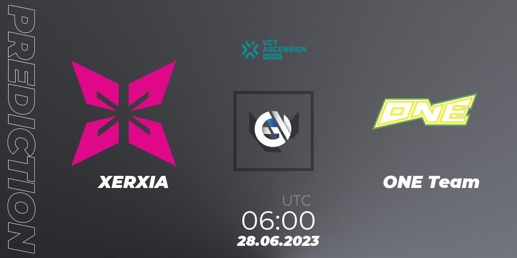 XERXIA vs ONE Team: Match Prediction. 28.06.23, VALORANT, VALORANT Challengers Ascension 2023: Pacific - Group Stage