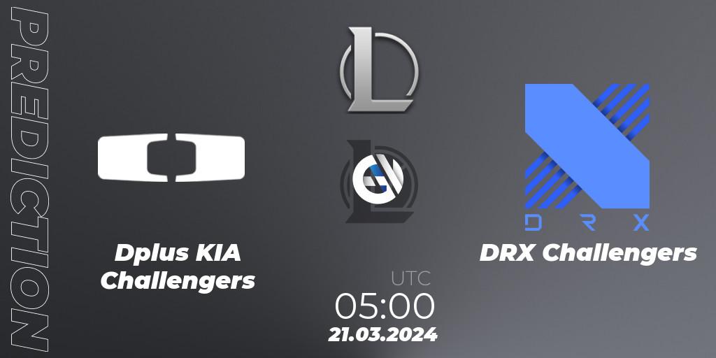 Dplus KIA Challengers vs DRX Challengers: Match Prediction. 21.03.24, LoL, LCK Challengers League 2024 Spring - Group Stage
