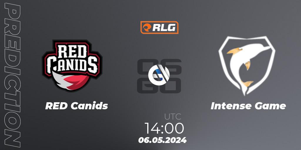 RED Canids vs Intense Game: Match Prediction. 06.05.2024 at 14:00, Counter-Strike (CS2), RES Latin American Series #4