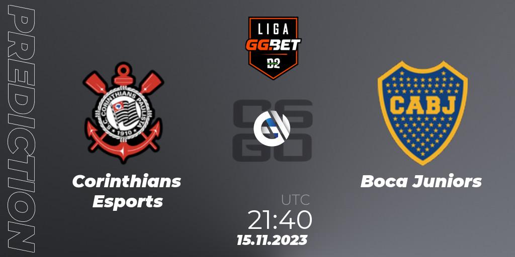 Corinthians Esports vs Boca Juniors: Match Prediction. 15.11.2023 at 21:40, Counter-Strike (CS2), Dust2 Brasil Liga Season 2