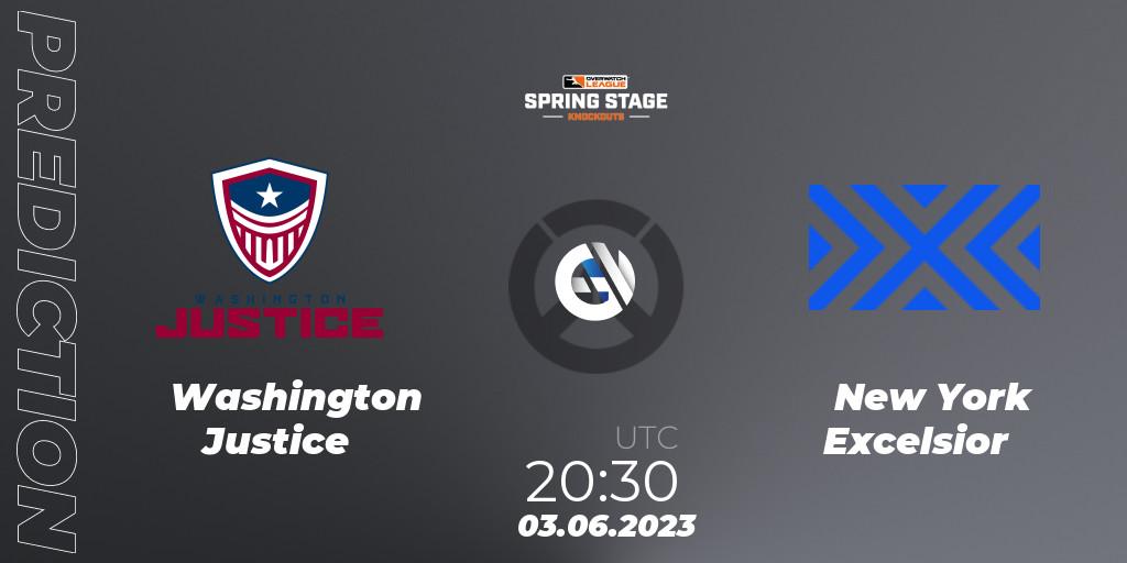 Washington Justice vs New York Excelsior: Match Prediction. 03.06.23, Overwatch, OWL Stage Knockouts Spring 2023