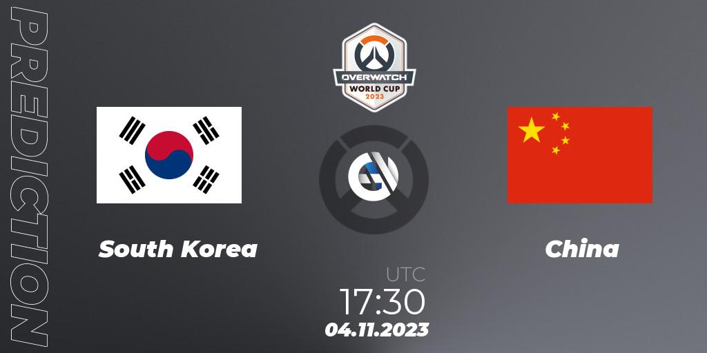 South Korea vs China: Match Prediction. 04.11.23, Overwatch, Overwatch World Cup 2023