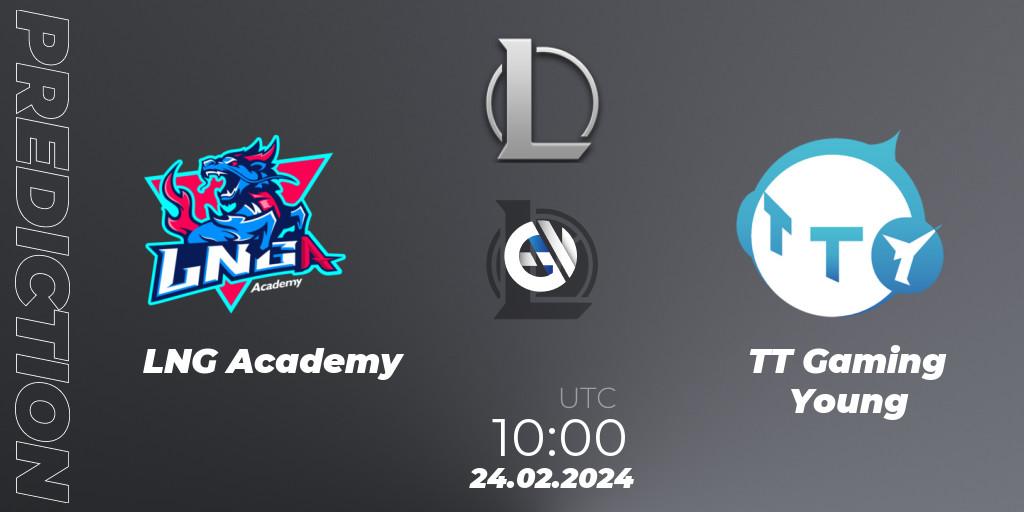 LNG Academy vs TT Gaming Young: Match Prediction. 24.02.24, LoL, LDL 2024 - Stage 1