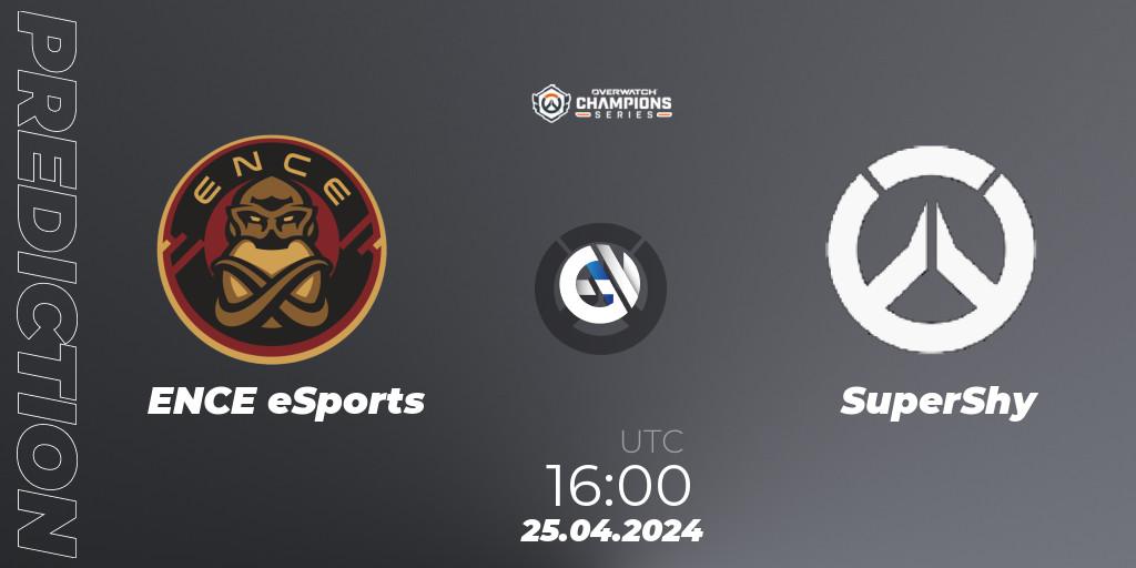 ENCE eSports vs SuperShy: Match Prediction. 25.04.2024 at 16:00, Overwatch, Overwatch Champions Series 2024 - EMEA Stage 2 Main Event
