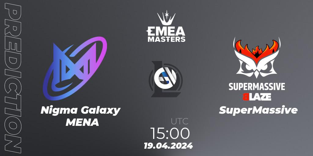Nigma Galaxy MENA vs SuperMassive: Match Prediction. 19.04.24, LoL, EMEA Masters Spring 2024 - Group Stage