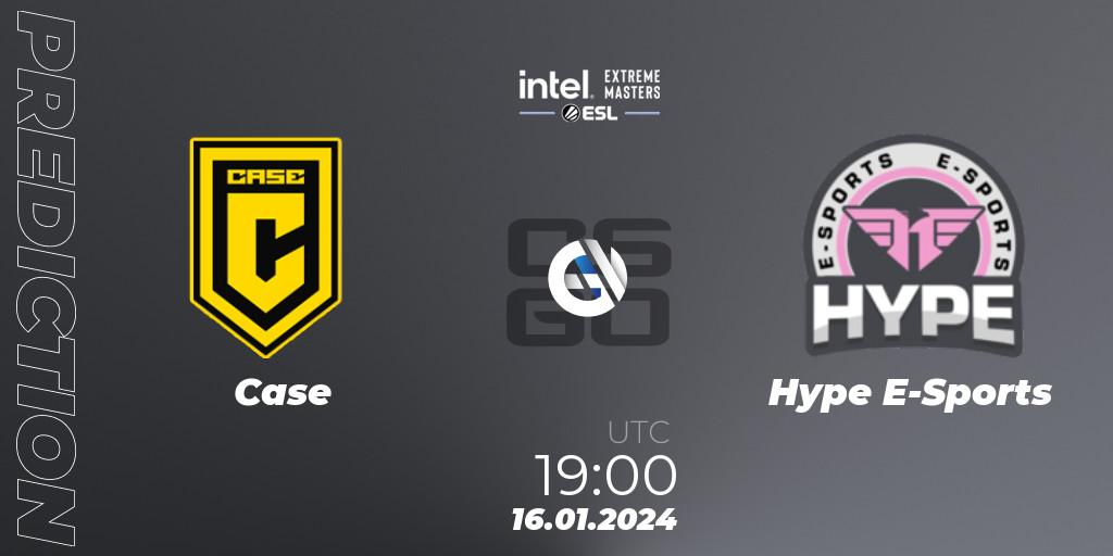 Case vs Hype E-Sports: Match Prediction. 16.01.24, CS2 (CS:GO), Intel Extreme Masters China 2024: South American Open Qualifier #2