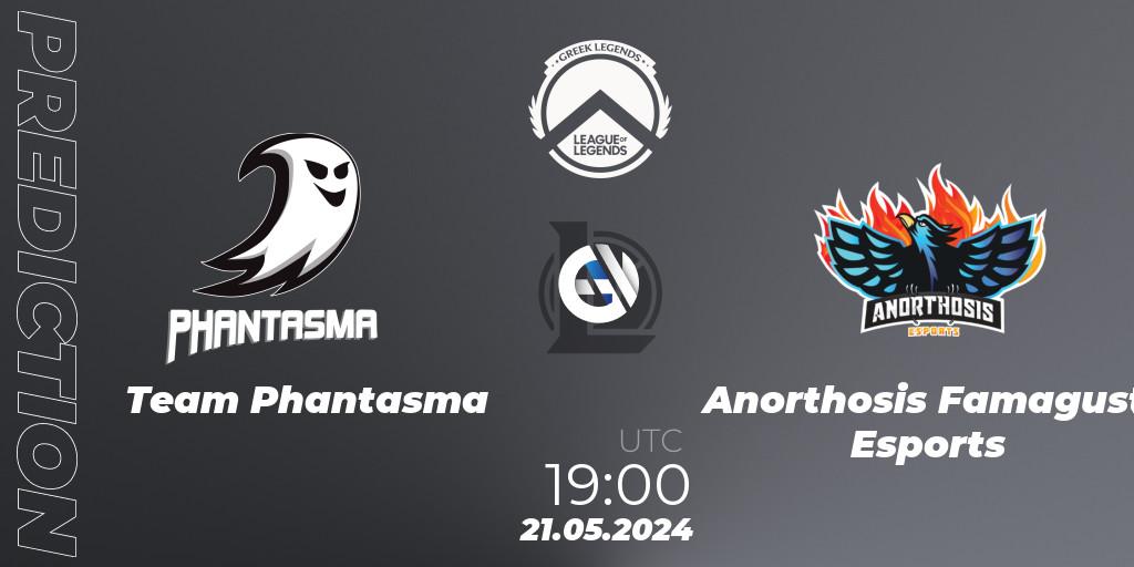 Team Phantasma vs Anorthosis Famagusta Esports: Match Prediction. 21.05.2024 at 19:00, LoL, GLL Summer 2024