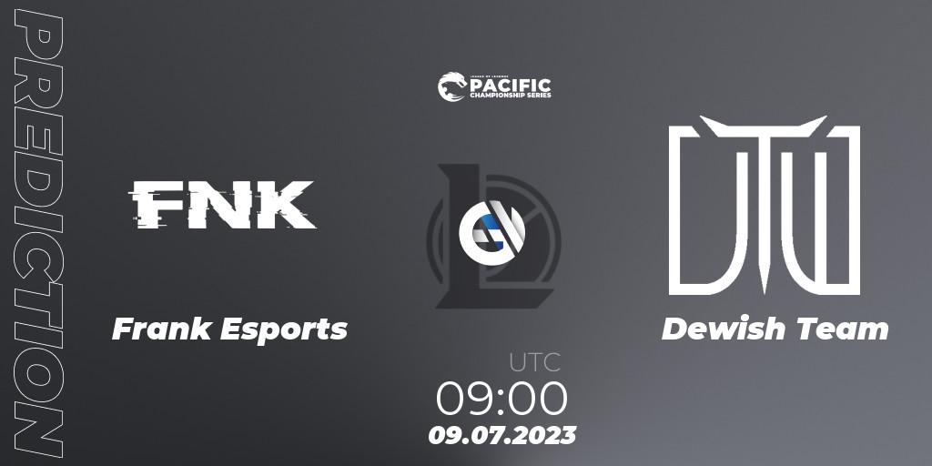 Frank Esports vs Dewish Team: Match Prediction. 09.07.2023 at 09:00, LoL, PACIFIC Championship series Group Stage