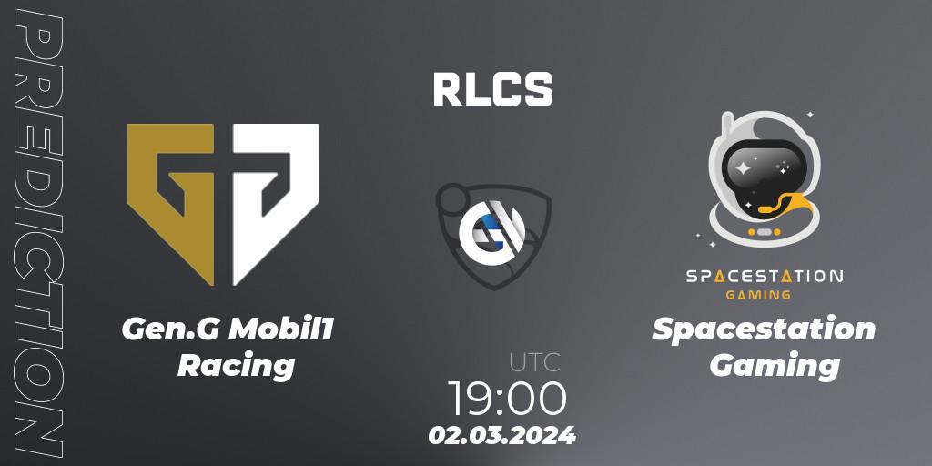 Gen.G Mobil1 Racing vs Spacestation Gaming: Match Prediction. 02.03.2024 at 19:00, Rocket League, RLCS 2024 - Major 1: North America Open Qualifier 3