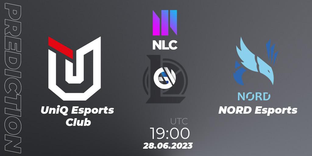 UniQ Esports Club vs NORD Esports: Match Prediction. 28.06.23, LoL, NLC Summer 2023 - Group Stage