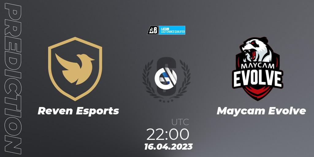 Reven Esports vs Maycam Evolve: Match Prediction. 16.04.2023 at 22:00, Rainbow Six, LATAM League 2023 - Stage 1 - Last Chance Qualifier