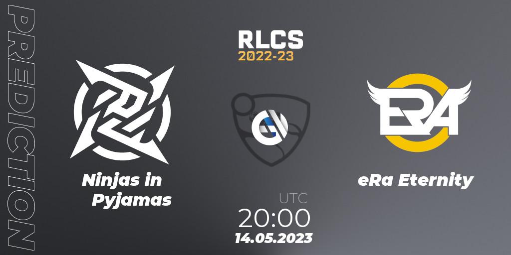 Ninjas in Pyjamas vs eRa Eternity: Match Prediction. 14.05.23, Rocket League, RLCS 2022-23 - Spring: South America Regional 1 - Spring Open