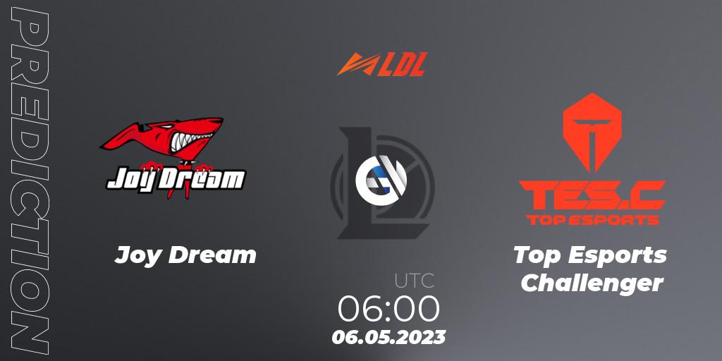 Joy Dream vs Top Esports Challenger: Match Prediction. 06.05.2023 at 06:00, LoL, LDL 2023 - Regular Season - Stage 2