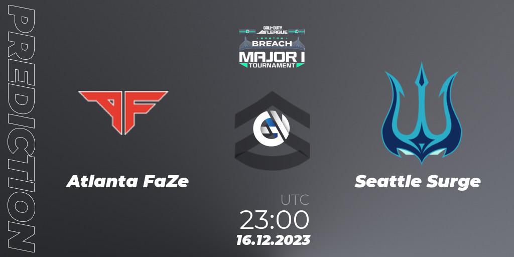 Atlanta FaZe vs Seattle Surge: Match Prediction. 16.12.2023 at 23:00, Call of Duty, Call of Duty League 2024: Stage 1 Major Qualifiers
