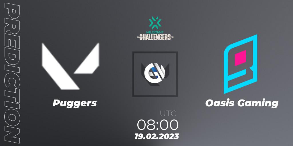 Puggers vs Oasis Gaming: Match Prediction. 19.02.23, VALORANT, VALORANT Challengers 2023: Philippines Split 1