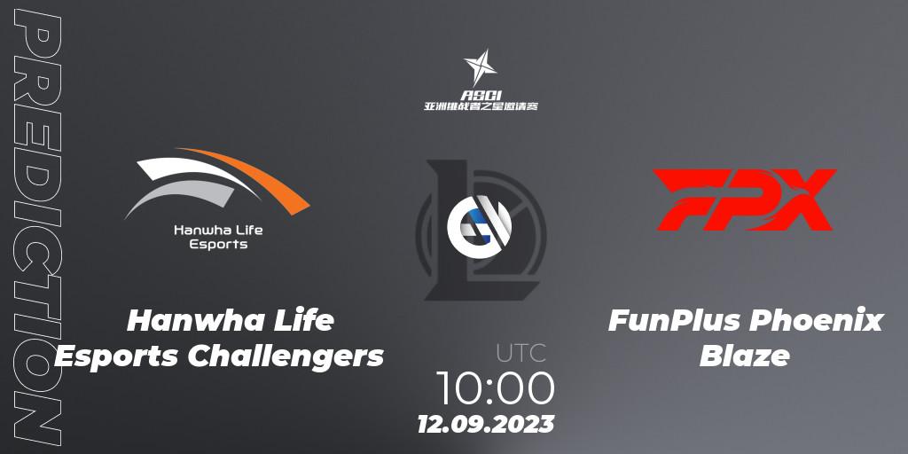 Hanwha Life Esports Challengers vs FunPlus Phoenix Blaze: Match Prediction. 12.09.23, LoL, Asia Star Challengers Invitational 2023