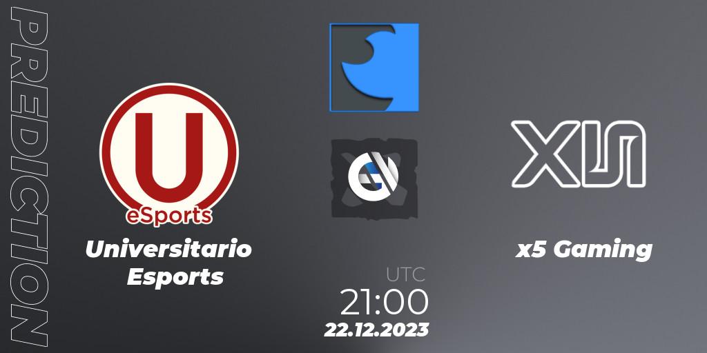 Universitario Esports vs x5 Gaming: Match Prediction. 22.12.23, Dota 2, FastInvitational DotaPRO Season 2