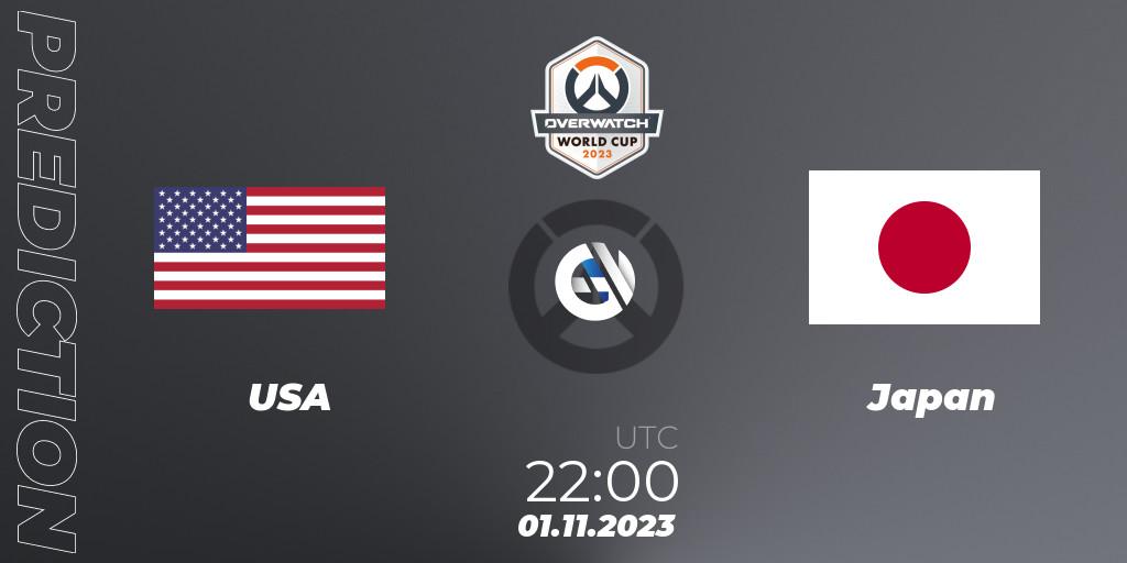 USA vs Japan: Match Prediction. 01.11.2023 at 22:00, Overwatch, Overwatch World Cup 2023