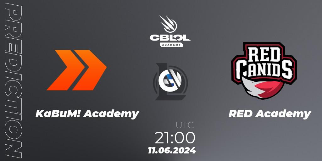 KaBuM! Academy vs RED Academy: Match Prediction. 11.06.2024 at 21:00, LoL, CBLOL Academy 2024