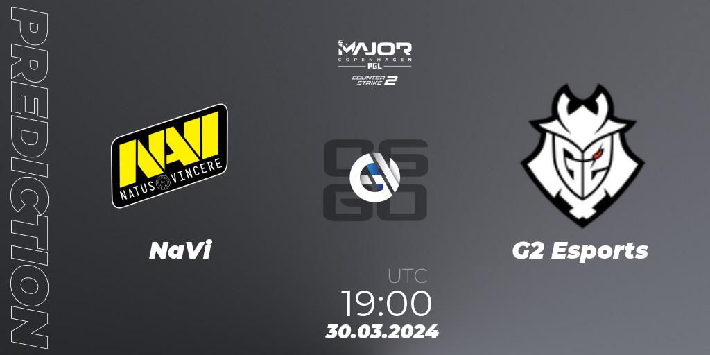 NaVi vs G2 Esports: Match Prediction. 30.03.2024 at 19:50, Counter-Strike (CS2), PGL CS2 Major Copenhagen 2024