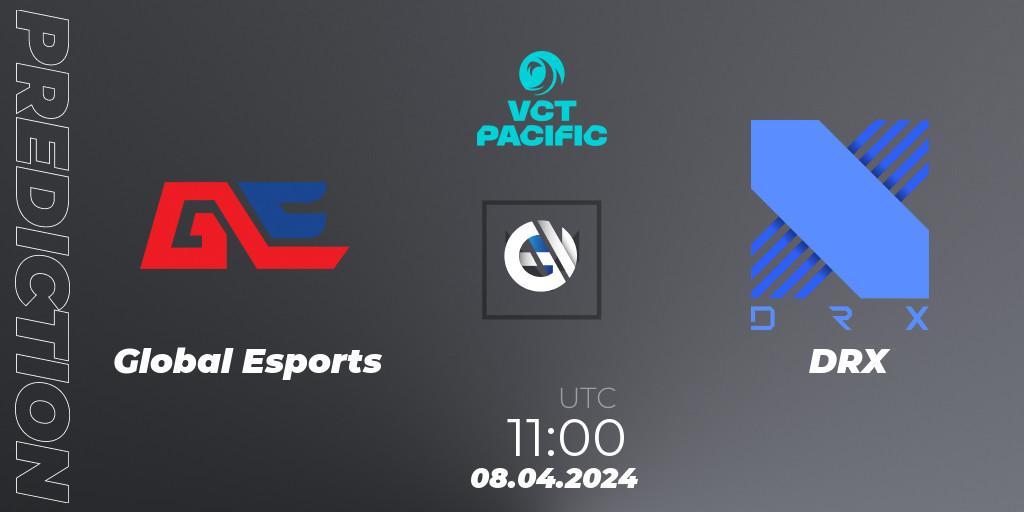 Global Esports vs DRX: Match Prediction. 08.04.24, VALORANT, VALORANT Champions Tour 2024: Pacific League - Stage 1 - Group Stage