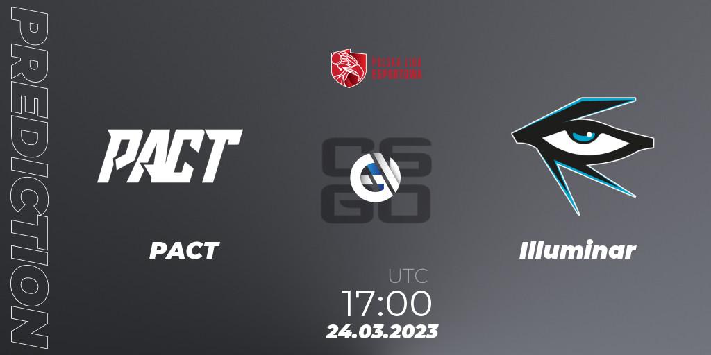 PACT vs Illuminar: Match Prediction. 24.03.2023 at 17:00, Counter-Strike (CS2), Polska Liga Esportowa 2023: Split #1