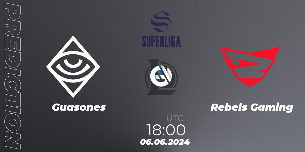 Guasones vs Rebels Gaming: Match Prediction. 06.06.2024 at 18:00, LoL, LVP Superliga Summer 2024
