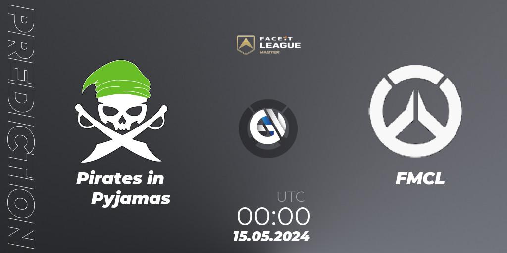 Pirates in Pyjamas vs FMCL: Match Prediction. 15.05.2024 at 00:00, Overwatch, FACEIT League Season 1 - NA Master Road to EWC