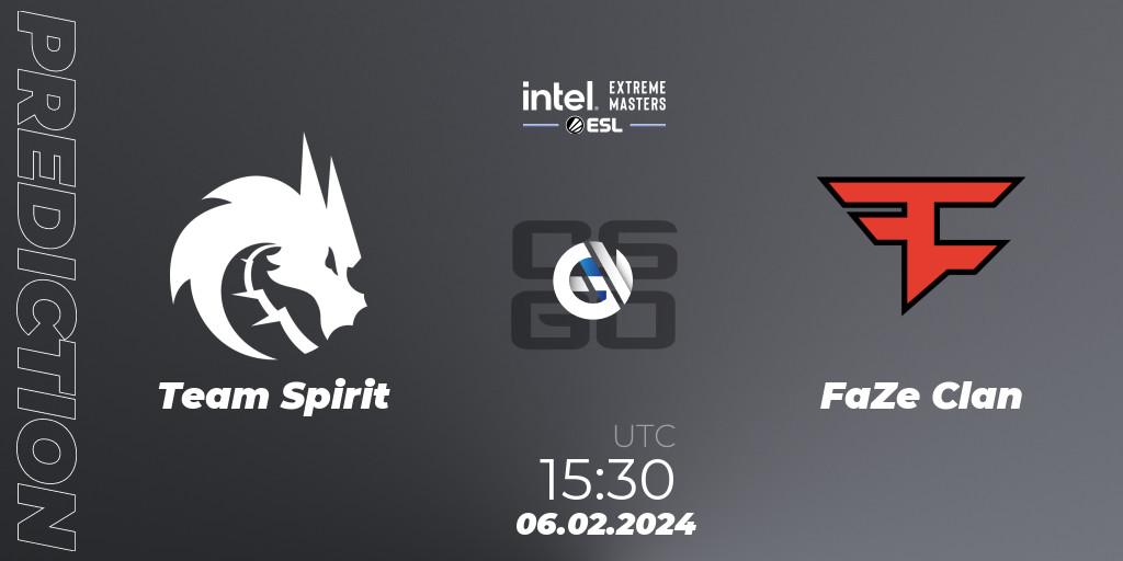 Team Spirit vs FaZe Clan: Match Prediction. 06.02.24, CS2 (CS:GO), IEM Katowice 2024
