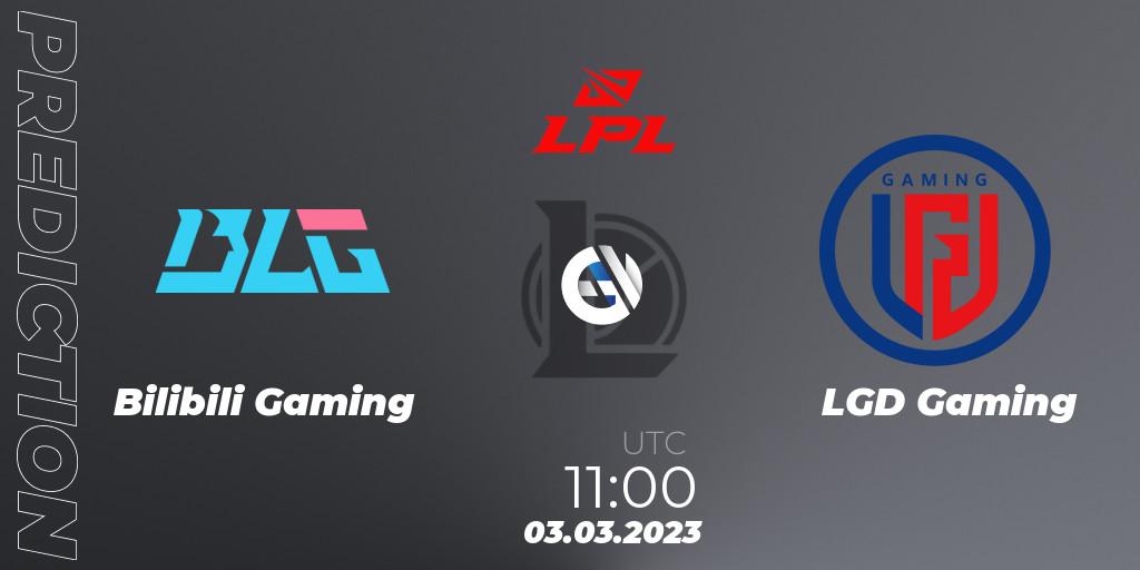 Bilibili Gaming vs LGD Gaming: Match Prediction. 03.03.2023 at 11:20, LoL, LPL Spring 2023 - Group Stage