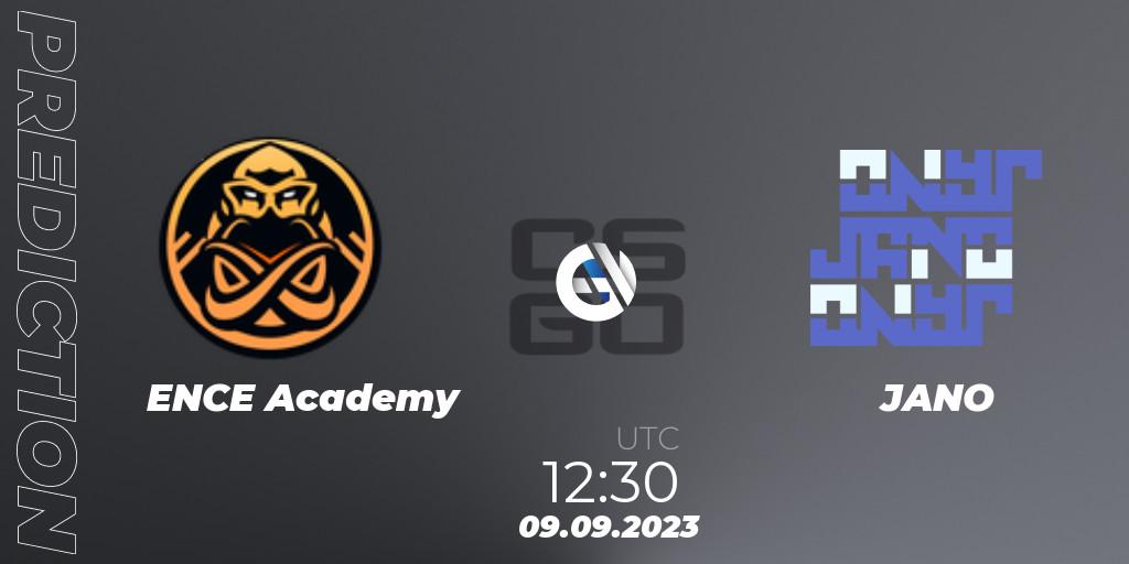 ENCE Academy vs JANO: Match Prediction. 09.09.2023 at 12:45, Counter-Strike (CS2), Pelaajat Series: Fall 2023