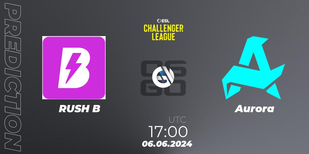 RUSH B vs Aurora: Match Prediction. 06.06.2024 at 17:00, Counter-Strike (CS2), ESL Challenger League Season 47: Europe