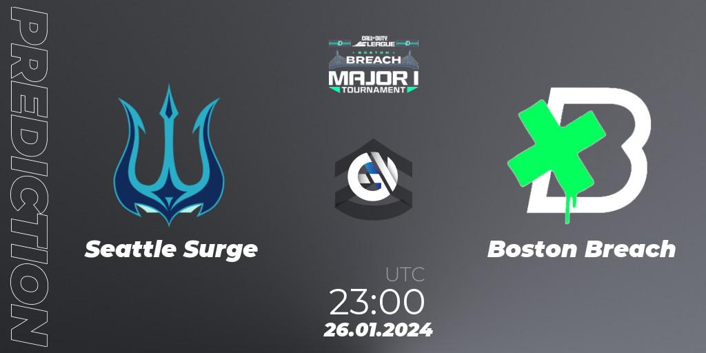 Seattle Surge vs Boston Breach: Match Prediction. 26.01.2024 at 23:00, Call of Duty, Call of Duty League 2024: Stage 1 Major