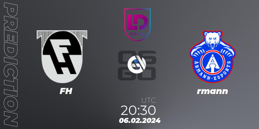 FH vs Ármann: Match Prediction. 06.02.24, CS2 (CS:GO), Icelandic Esports League Season 8: Regular Season