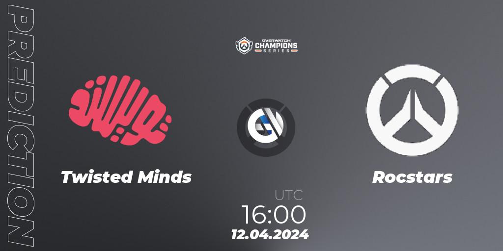 Twisted Minds vs Rocstars: Match Prediction. 12.04.2024 at 16:00, Overwatch, Overwatch Champions Series 2024 - EMEA Stage 2 Group Stage